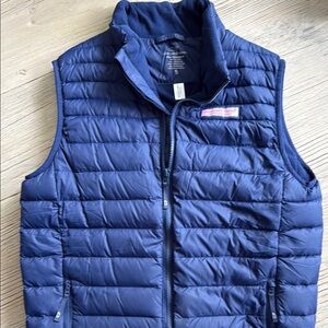 Vineyard Vines Kids Blue Puffer Vest
